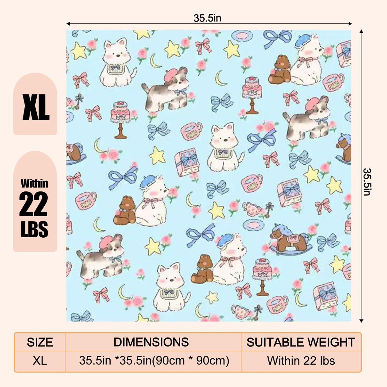35.5" Cat Grooming Wrap Cat Wrap for Cutting Nails Cat Restraint for Nail Clipping Cat Swaddle Wrap Cat Burrito Wrap XL(Within 22lbs) Anti-Scratch Anti-Escape Multifunctional Pet Tool