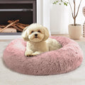 JOLLYVOGUE Calming Dog Beds Large Sized Dog, 36in Donut Washable Large Pet Bed by JOLLYVOGUE