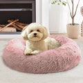 JOLLYVOGUE Calming Dog Bed Medium Size Dog, 31in Donut Washable Medium Pet Bed by JOLLYVOGUE
