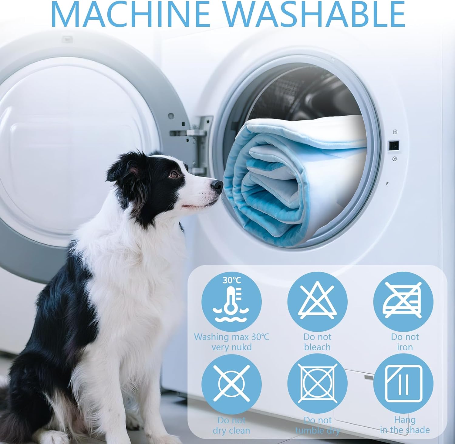 BECEMURU Dog Cooling Mat - 60" x 40" Thickening Cooling Pad Blanket for Crate, Kennel, Bed, Sofa - Machine Washable, Durable, Non-Gel - Keep Your Pet Cool and Comfortable