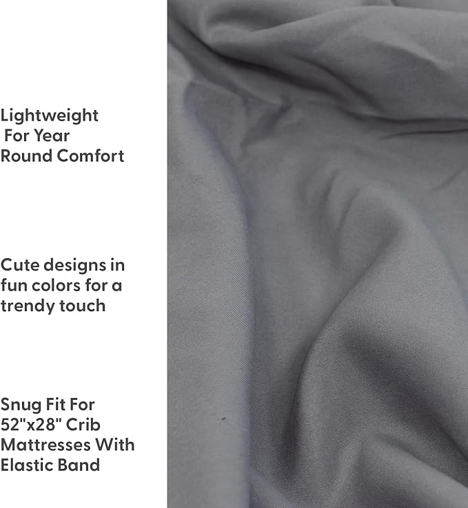 The Peanutshell 4-Pack Fitted Crib Sheet Set - Super Soft & Breathable Baby Girl or Boy Crib Sheets, Nursery Decor, Fit for Standard Mattress Cover- Celestial Moon & Stars