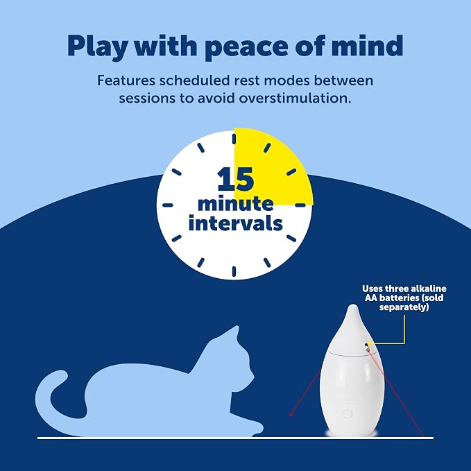 PetSafe Zoom Rotating Laser Cat Toy Includes 2 Interactive Laser Lights - Image 5