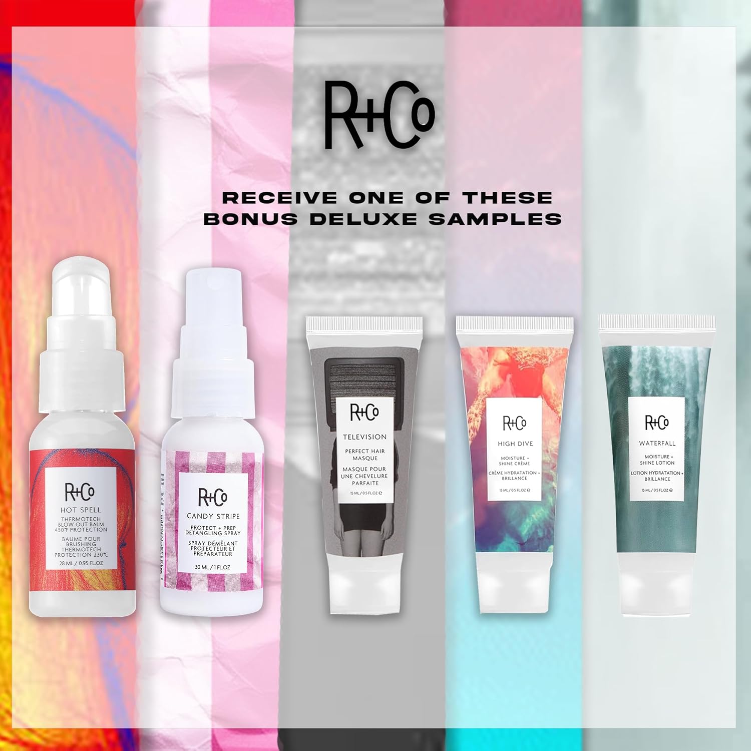 R+Co Television Perfect Hair Shampoo & Conditioner Set + Sample (0.5oz) | Lightweight + Smoothing + Volume | Vegan + Cruelty-Free | 33.5oz (pack of 2)