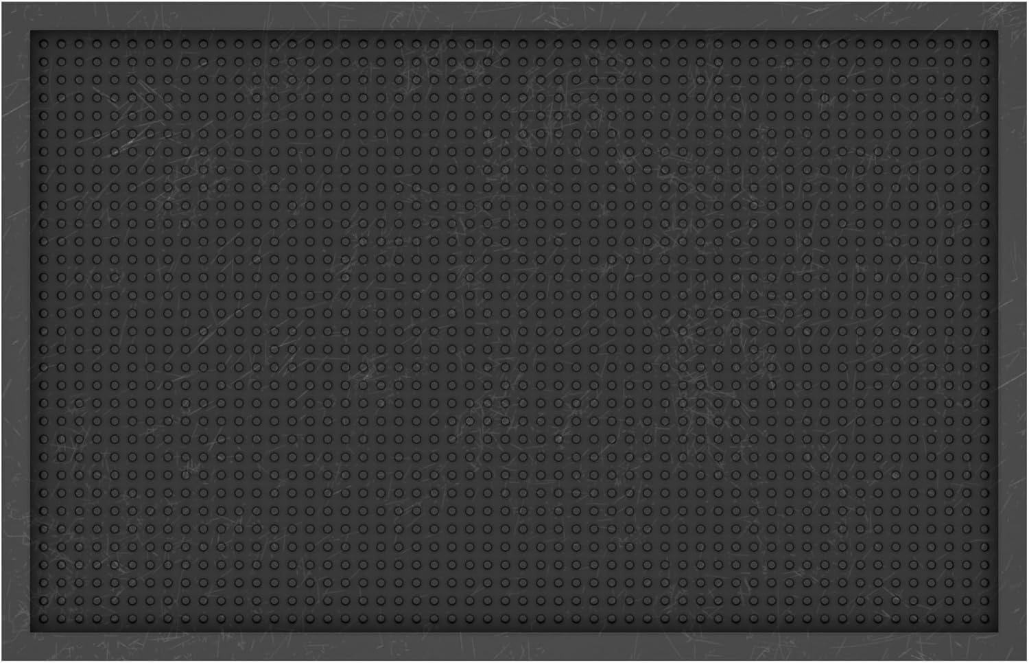 Ottomanson Indoor/Outdoor Boot Tray Non-Slip Doormat Modern Entryway Mat for Entryway Patio Backyard Garage, 17.5" x 27", Black