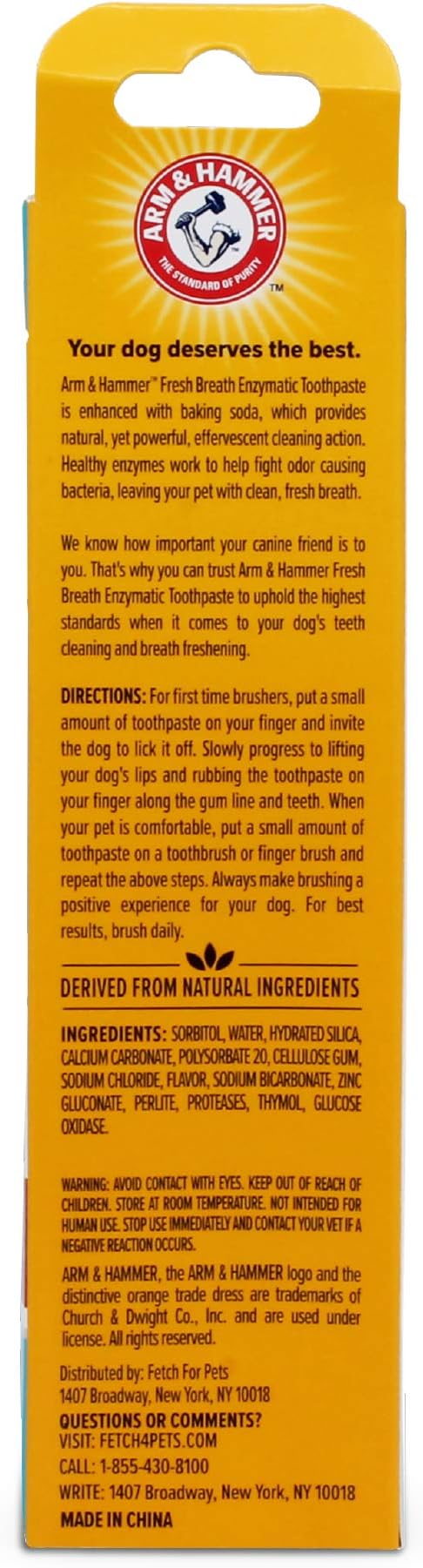 Arm & Hammer for Pets Fresh Breath Enzymatic Dog Toothpaste Chicken Flavor - Image 6