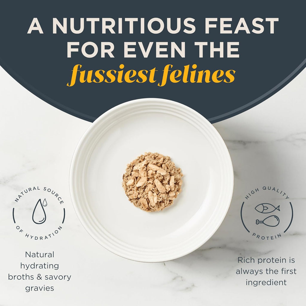 Reveal Natural Wet Cat Food, 18 Count, Grain Free, Limited Ingredient Cat Food Cups, Sardine with Mackerel in Broth, 2.12 oz Easy Peel Cups