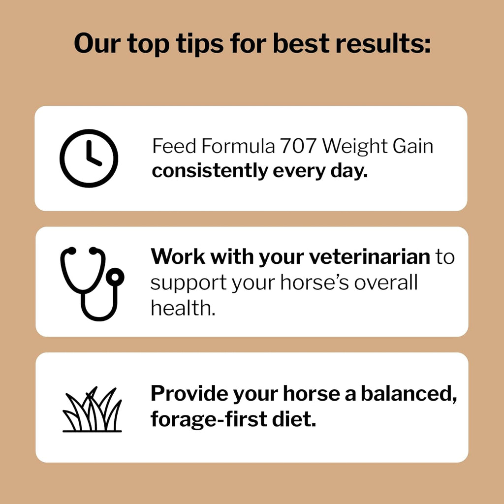 Formula 707 Weight Gain Crumble Equine Supplement, 7 lb Bag – Palatable, Calorie-Rich Nutritional Support for Hard-to-Keep and Senior Horses