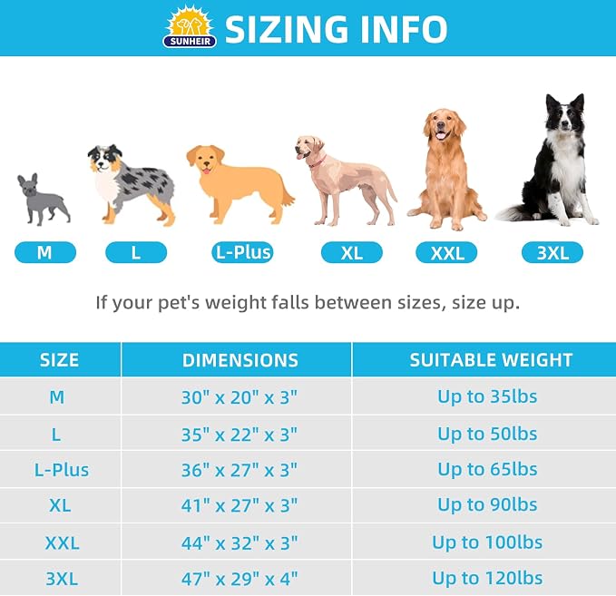 Sunheir Extra Large Waterproof Dog Bed, Jumbo Orthopedic Dog Beds - Image 4