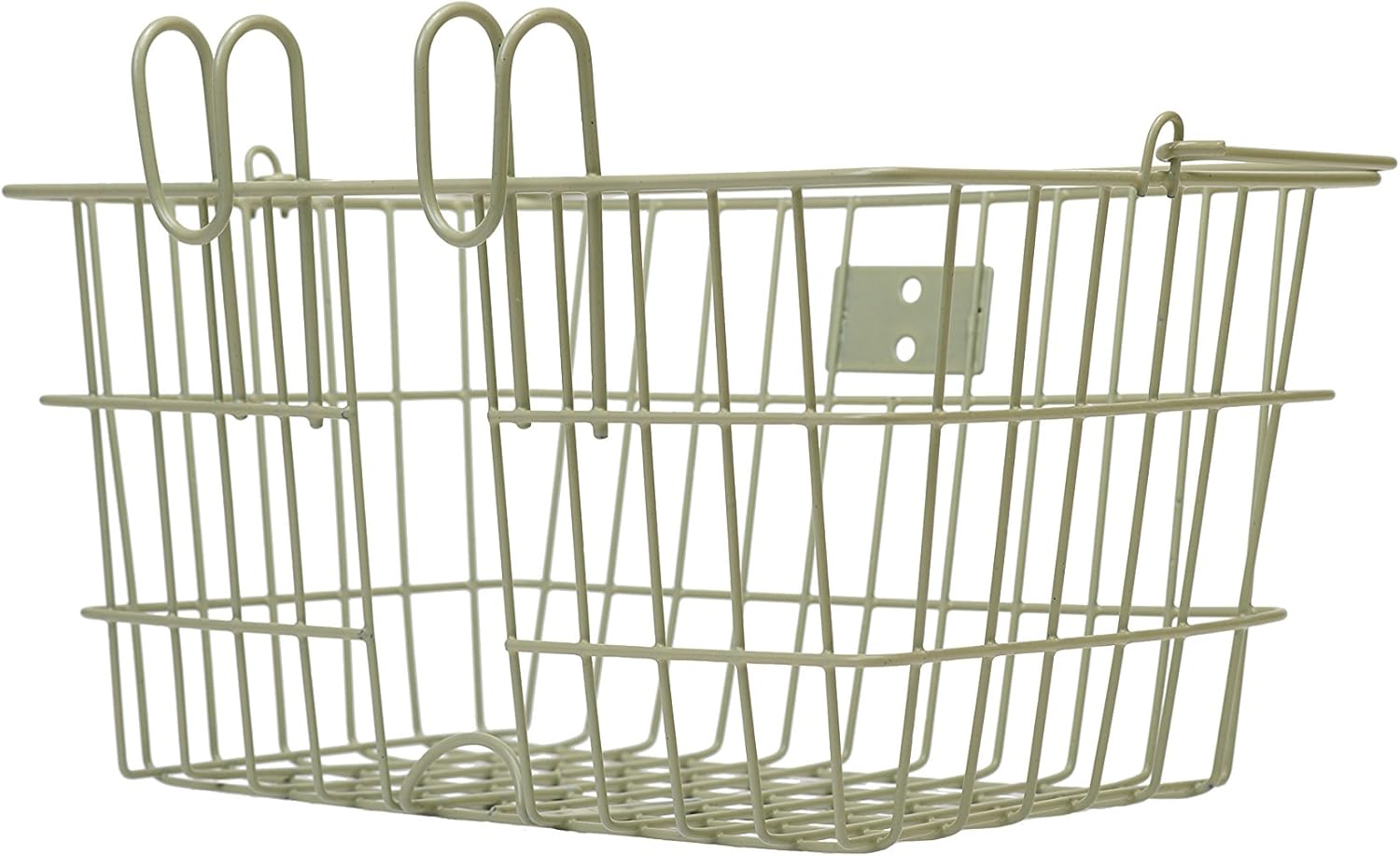 Retrospec Apollo-Lite Lift-Off Bike Basket - Detachable Steel Handlebar Basket with Carrying Handle for Commuting, Shopping & Beach Trips - 14.5in x 9.5in Weather-Resistant Biking Gear