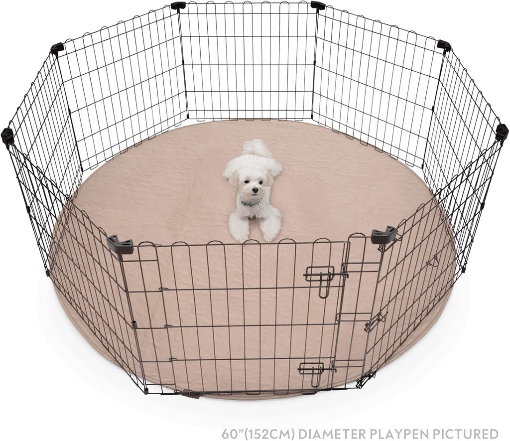 Paw Inspired Round Washable Pee Pad for Dogs | Reusable Puppy Pad for Potty Training, Whelping, Waterproof Mat | Leakproof, Non-Slip Liner (60" Extra Large Size, 1 Pack)