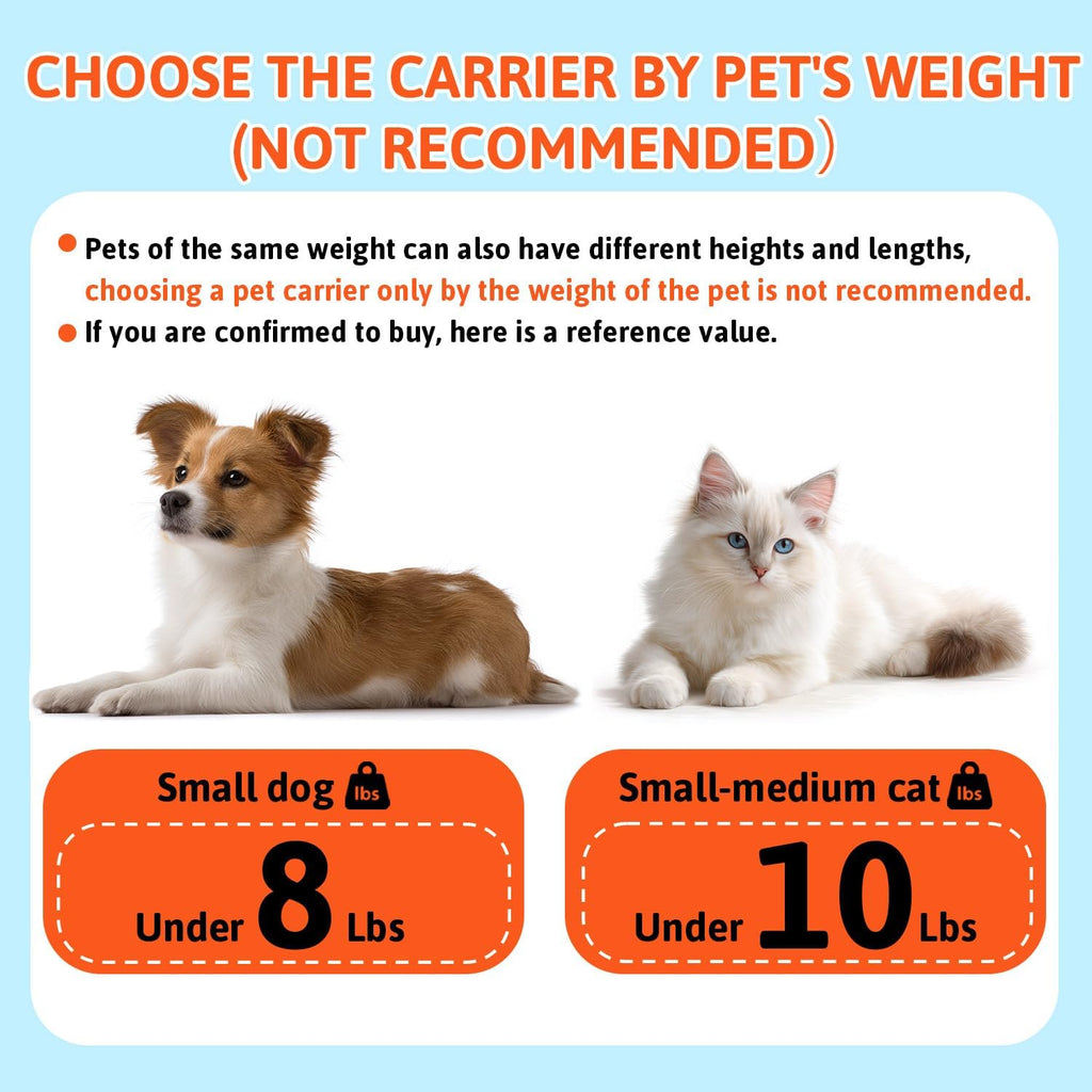 Petskd Top-Expandable Pet Carrier 17x12x8.5 Inches JetBlue Allegiant Spirit Airline Approved, Soft-Sided Carrier for Small Cats and Dogs with Locking Safety Zippers and Anti-Scratch Mesh(Blue)