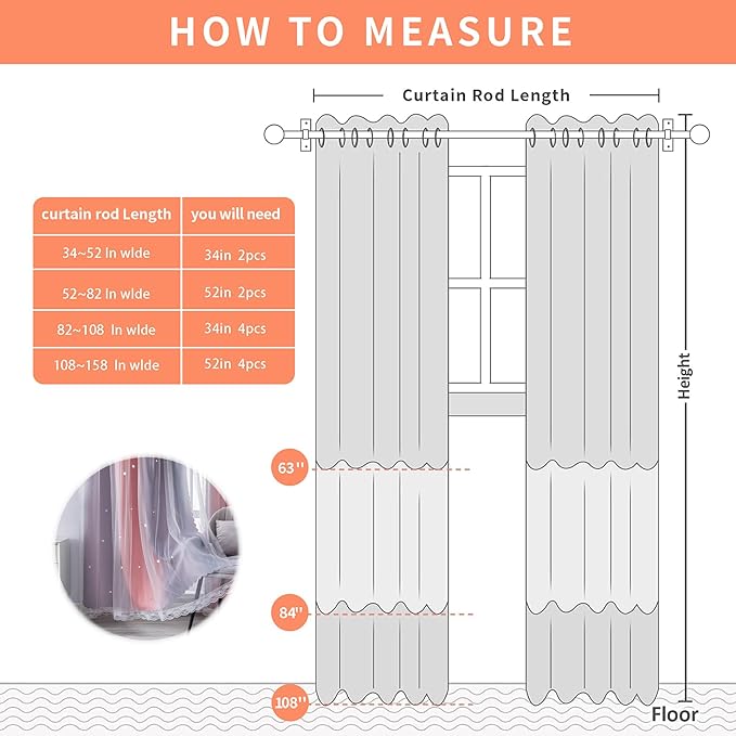 XiDi Grey and Pink Curtains 96 Inches Long for Girls Bedroom 2 Panels Set, Blackout Rainbow Grommet Curtains for Kids Room Decor, Unicorn Wall Decals Drapes for Little Girl Nursery 34 Inches Wide