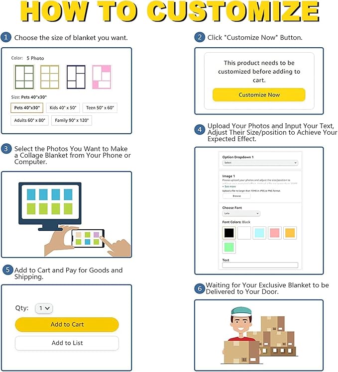 Custom Christmas Blanket | Personalized for Boys Girls | Plush Cozy Customized Name Gift | Birthday Present | 30"x40"-Toddlers/Crib Size