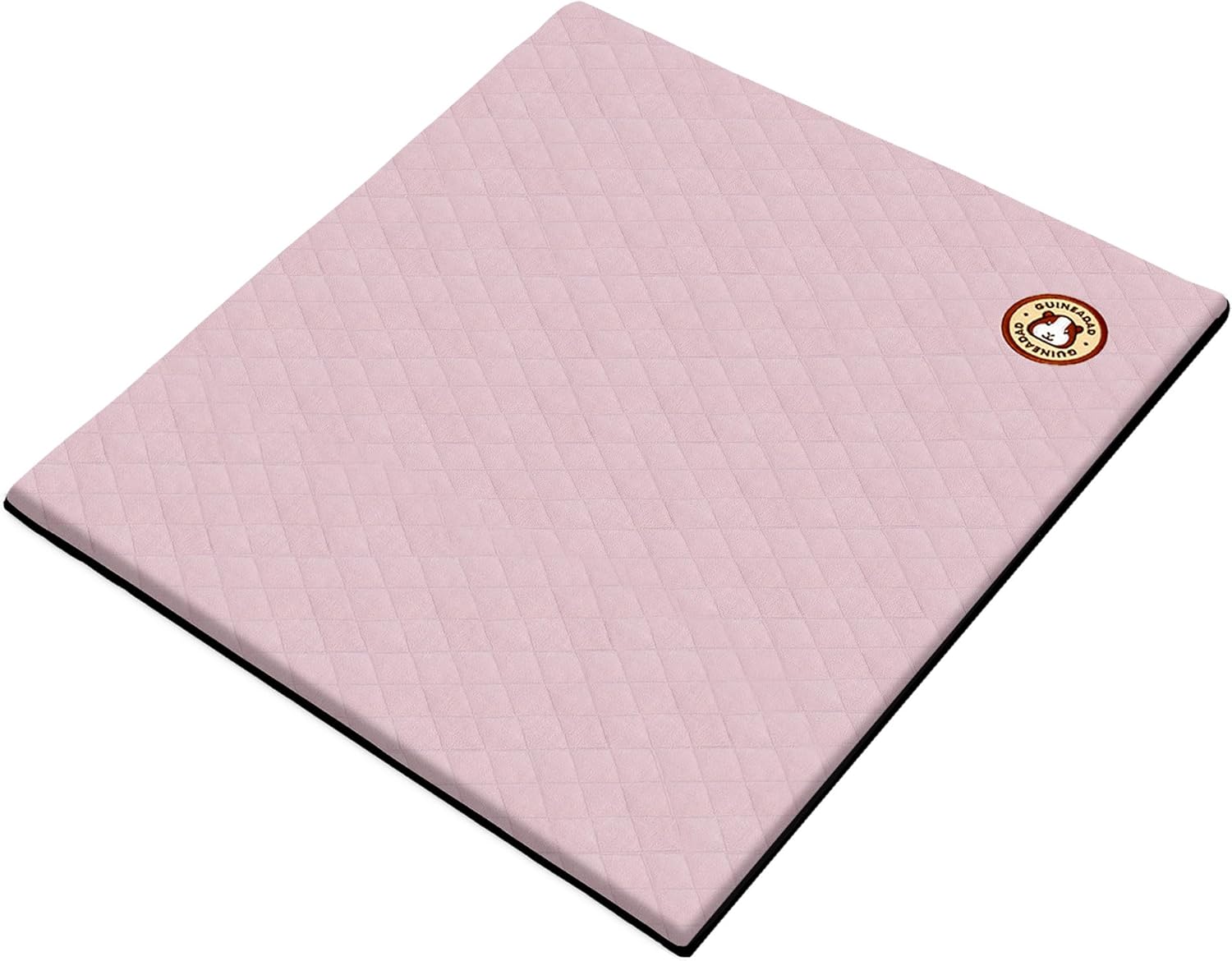 GuineaDad Premium Liner – Fleece Guinea Pig Cage Liner – Ultra-Plush Reusable Fleece Bedding with Waterproof Bottom – Extra Absorbent Liner for 2x2 C&C (Blush)