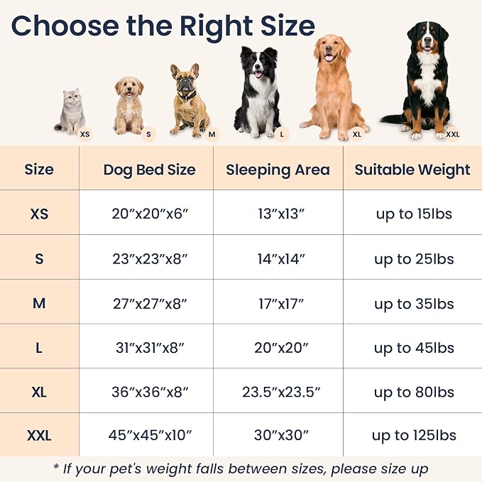 JOLLYVOGUE Calming Dog Beds Extra Large Sized Dog, 45in Donut Washable Large - Image 6