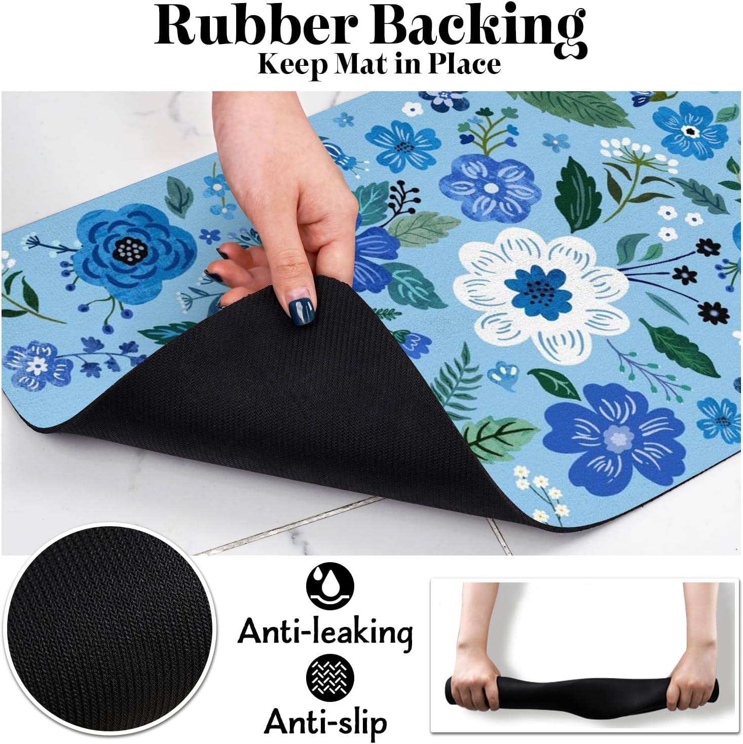 Dog Food Mats for Floors, Absorbent Dog Bowl Mat for Food and Water Dispenser Mat, Quick Dry Cat Food Mat Pet Supplies