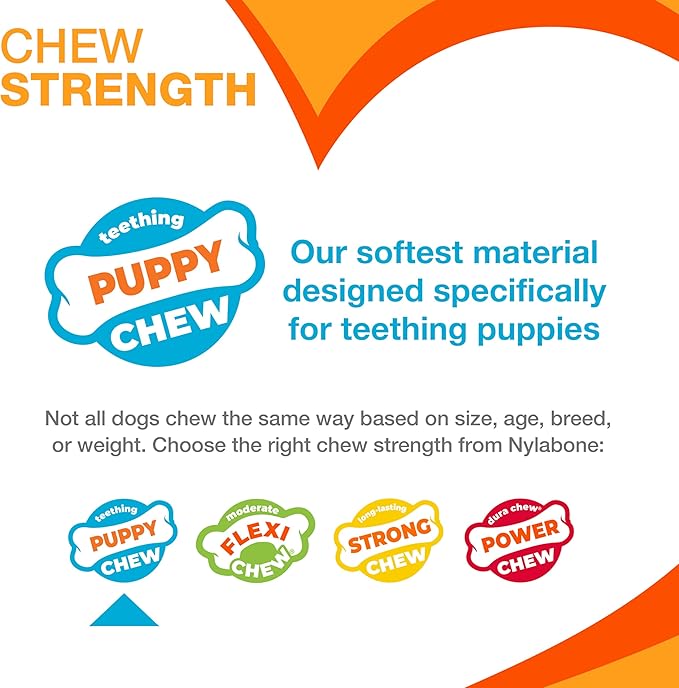 Nylabone Sensory Material Soothing Puppy Chew Toy Ring, Toys - Image 4