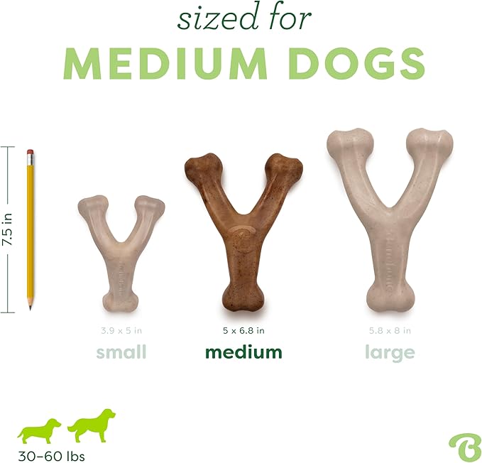 Benebone 3-Pack Wishbone Durable Dog Chew Toy - Image 4