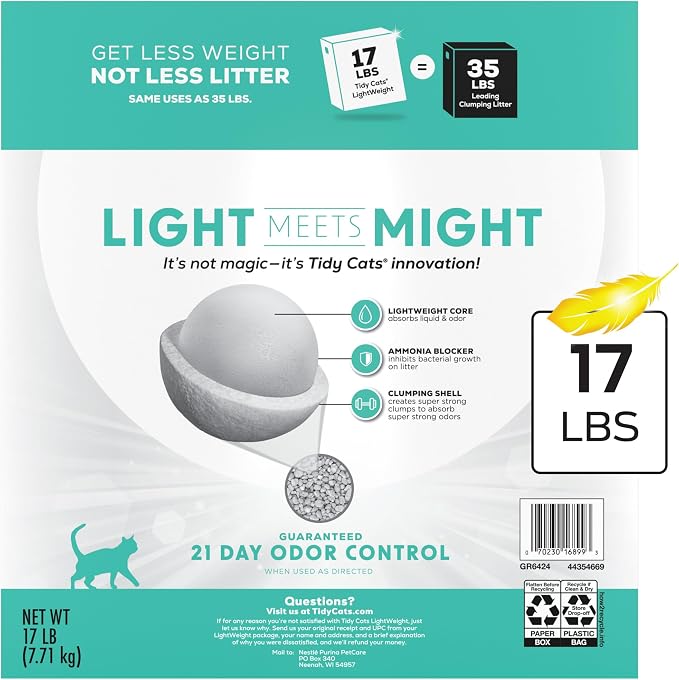 Purina Tidy Cats LightWeight Free and Clean Unscented, 99.9 Percent Dust Free - Image 8