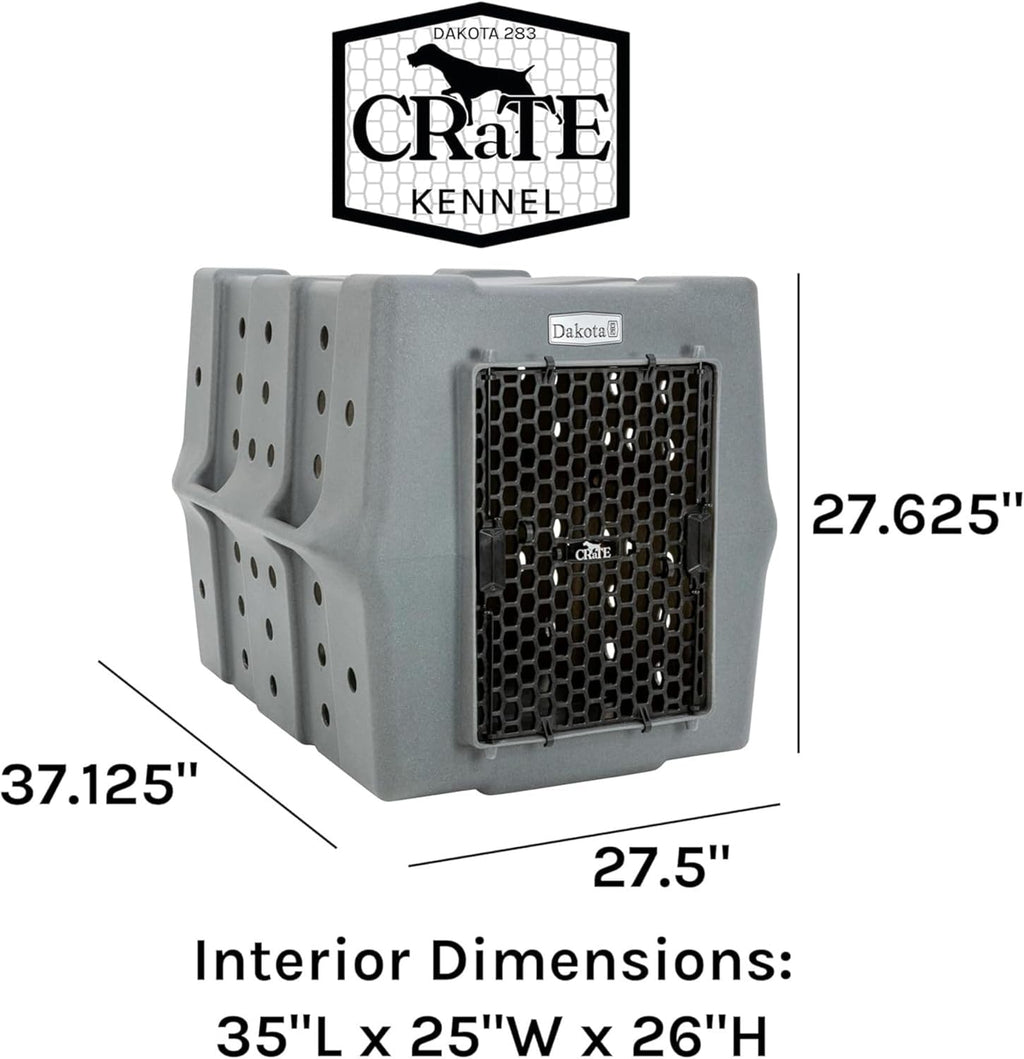 Dakota 283 Crate - Canine Rough and Tough Economy Kennel (Orange, Large)