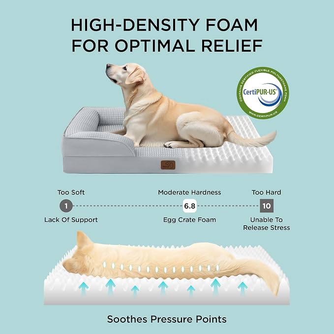 Bedsure Orthopedic Dog Bed Medium Size Dogs - Image 3