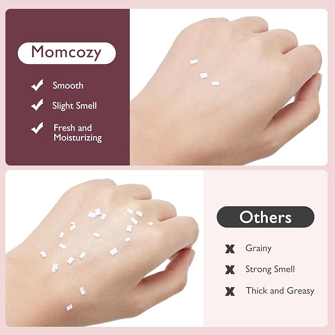 Momcozy Nipple Cream Safe for Breastfeeding, Plant-Based Ingredients, Lanolin-Free Nipple Balm, Soothing Cream, Breastfeeding Essentials for Nursing & Pumping Moms, 1.41 oz