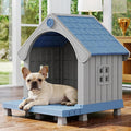 Fancyango Large Dog House Outdoor Indoor, Sturdy Plastic Waterproof Doghouse by Warmnestforpets