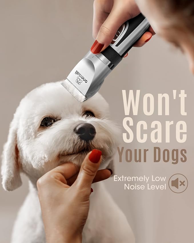oneisall Low Noise 2-Speed Quiet Dog Grooming Kit - Image 2