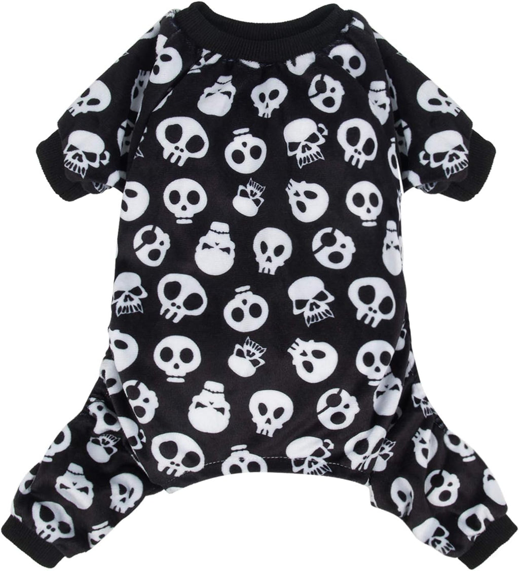 CuteBone Dog Halloween Pajamas Puppy Onesies Small Dogs Soft Pjs Coat Cat Apparel Comfy Pet Christmas Clothes Outfit Doggie Bodysuit P11S