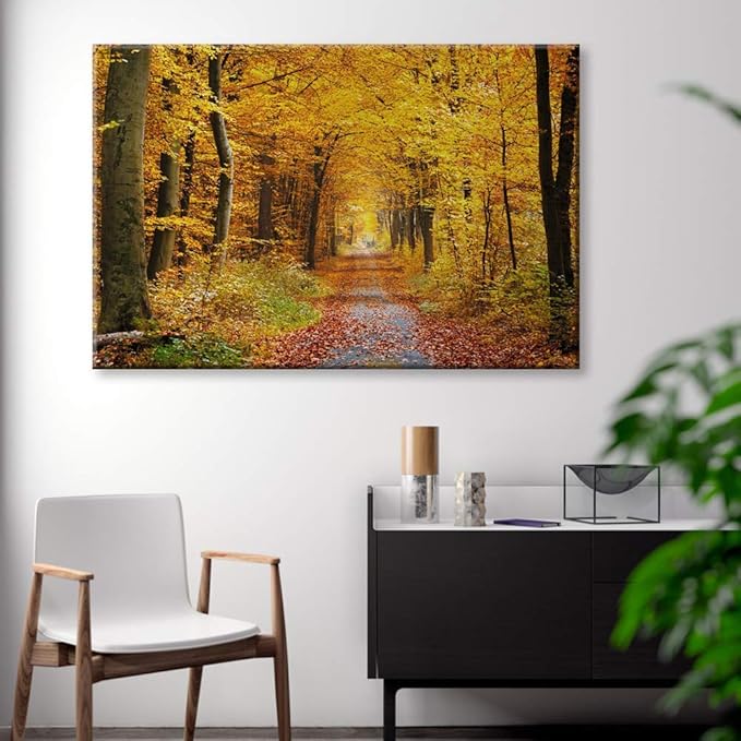 SIGNWIN Canvas Wall Art Sunshine in The Forest -Canvas Prints Home Artwork Decoration for Living Room,Bedroom - 32x48 inches