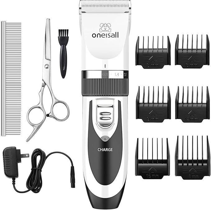oneisall Dog Clipper Low Noise, Dog Grooming Kit by oneisall