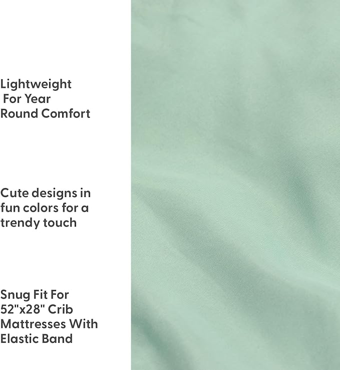 The Peanutshell 4-Pack Fitted Crib Sheet Set - Super Soft & Breathable Baby Girl or Boy Crib Sheets, Nursery Decor, Fit for Standard Mattress Cover- Elephant