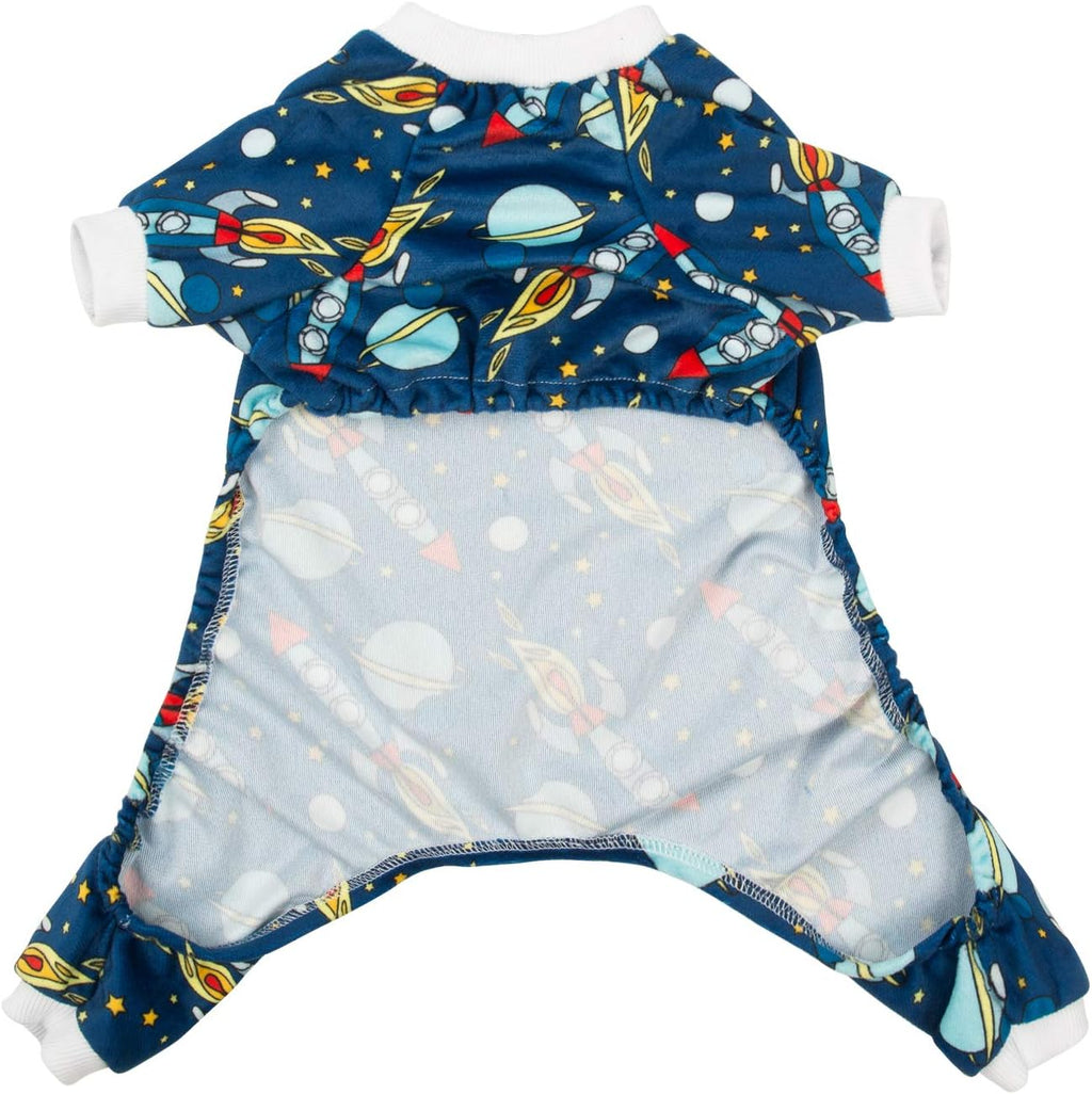 CuteBone Small Dogs Outfit Soft Puppy Onesies Pjs Dog Pajamas Pet Coat Cat Apparel Comfy Doggie Jumpsuit Bodysuit for All Seasons P16S