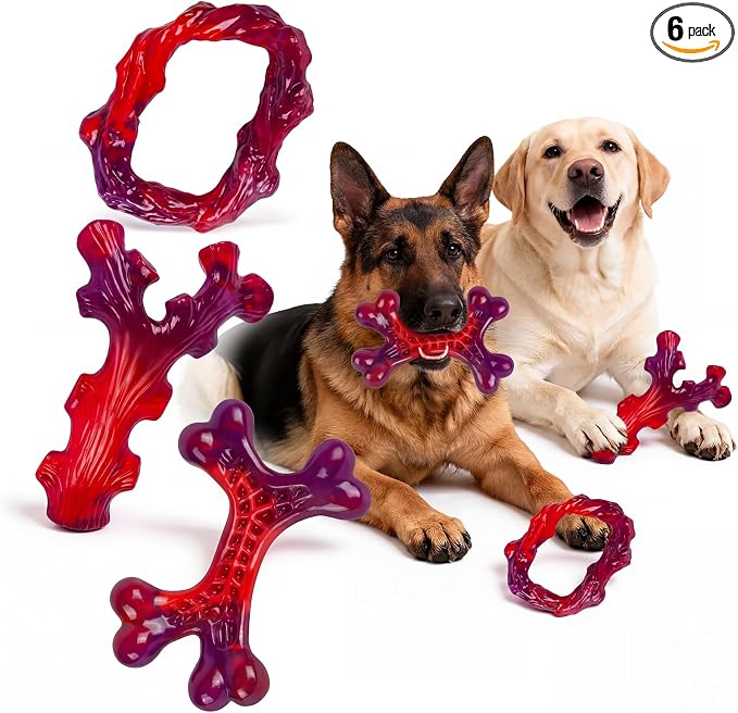Frienhund 6-Pack Indestructible Dog Toys by Frienhund