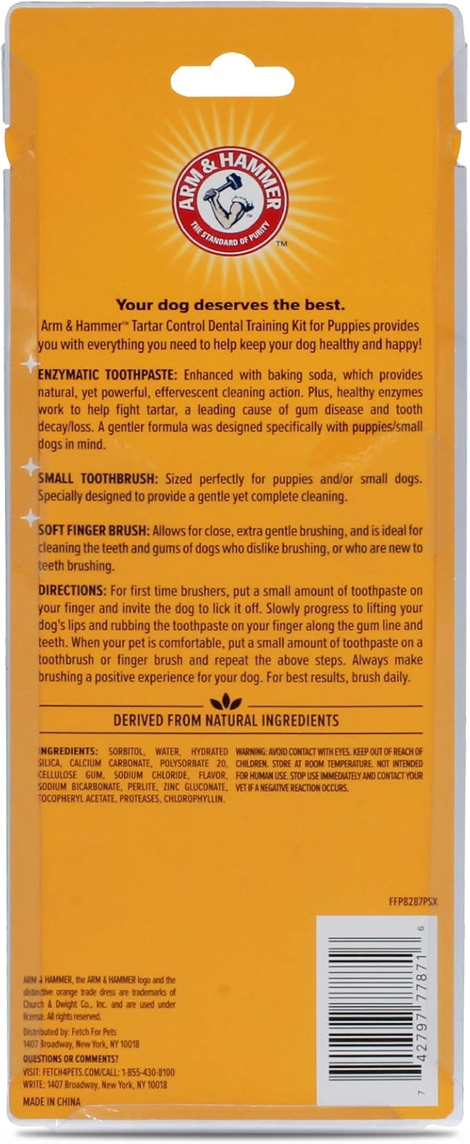 Arm & Hammer for Pets Tartar Control Dental Training Kit for Puppies, Includes - Image 5