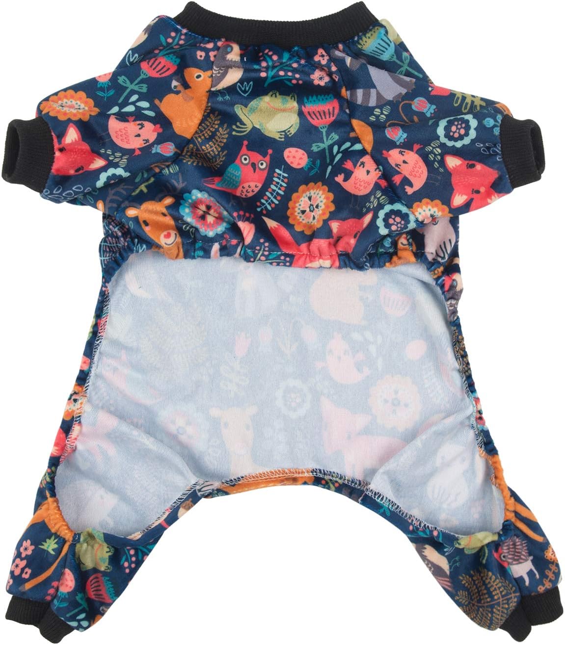 CuteBone Small Dogs Outfit Soft Puppy Onesies Pjs Dog Pajamas Pet Coat Cat Apparel Comfy Doggie Jumpsuit Bodysuit for All Seasons P75XXL