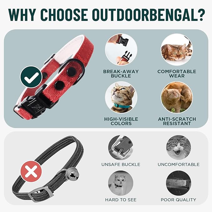 OutdoorBengal Pink Breakaway Kitten Collar - Image 3