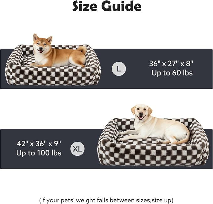 JOEJOY Large Dog Beds Large Sized Dog, Rectangle Washable Orthopedic Corduroy - Image 7