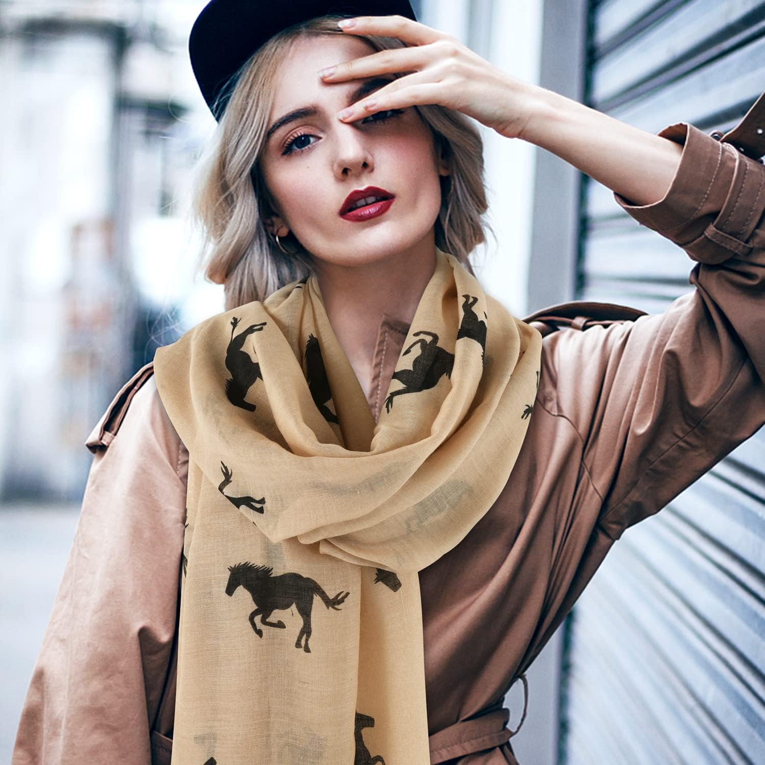 E-Clover Fashion Scarf for Women Lightweight Scarves Shawl Wrap for Spring/Summer Winter