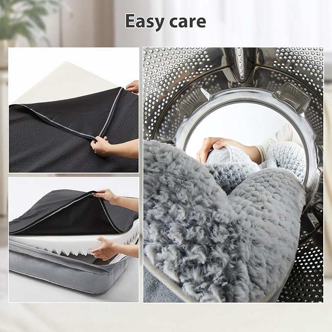 Orthopedic Dog Bed for Large Dogs, Egg Crate Foam Bed for Large Dogs, Equipped - Image 5