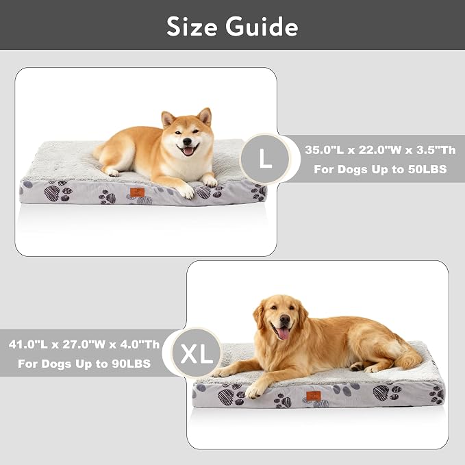 Waterproof Orthopedic Dog Bed for Extra Large Dogs 41x27x4 Inch - Image 5