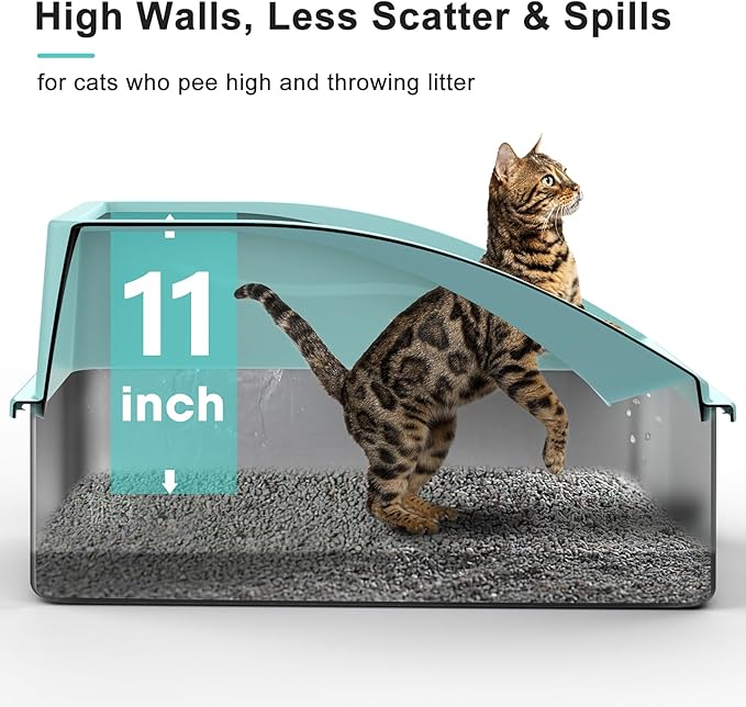 AIPERRO Stainless Steel Litter Box | XL Enclosed Cat Litter Boxs - Image 2