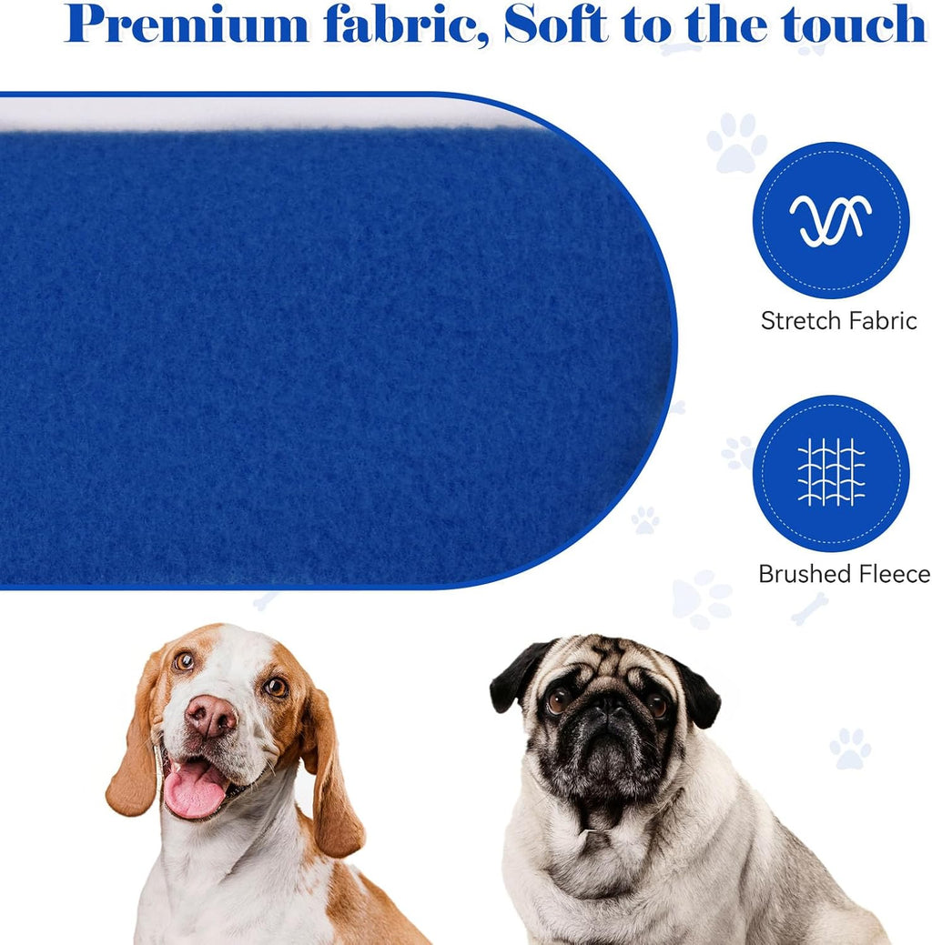 Dog Sweaters for Small Dogs Pet Sweater Solid Soft Brushed Fleece Dog Hoodie Clothes Pet Hoodie Sweatshirt with Pocket(Blue-XS)