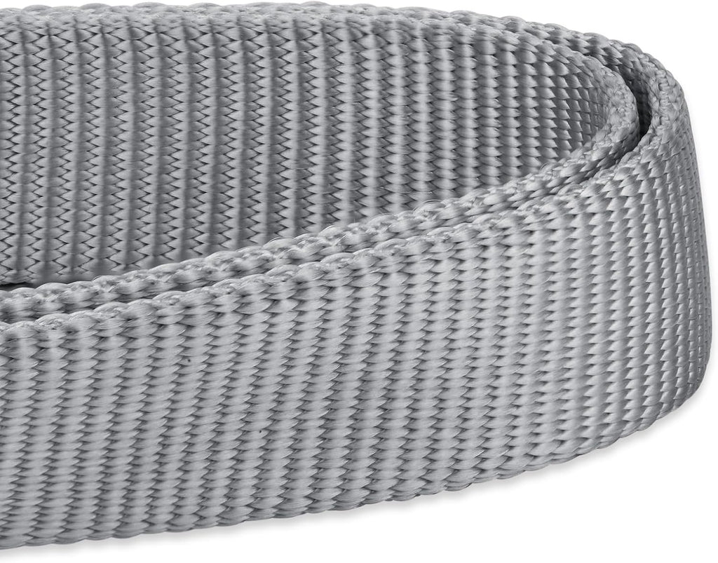 Hyhug Pets Solid Color Classic Regular Tough Basic Collar for Medium Dogs, Unique Design Adjustment Triglide Slide (Buckle) Can Attached Name Tag Accessories. (Medium, Sleet Gray)
