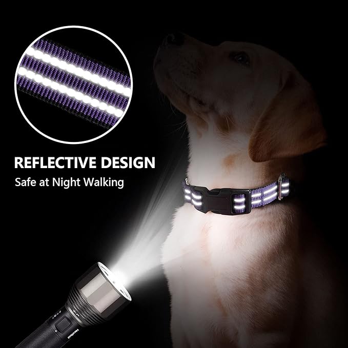 Hikiko Martingale Collar for Dogs Reflective Nylon Dog Collar - Image 3