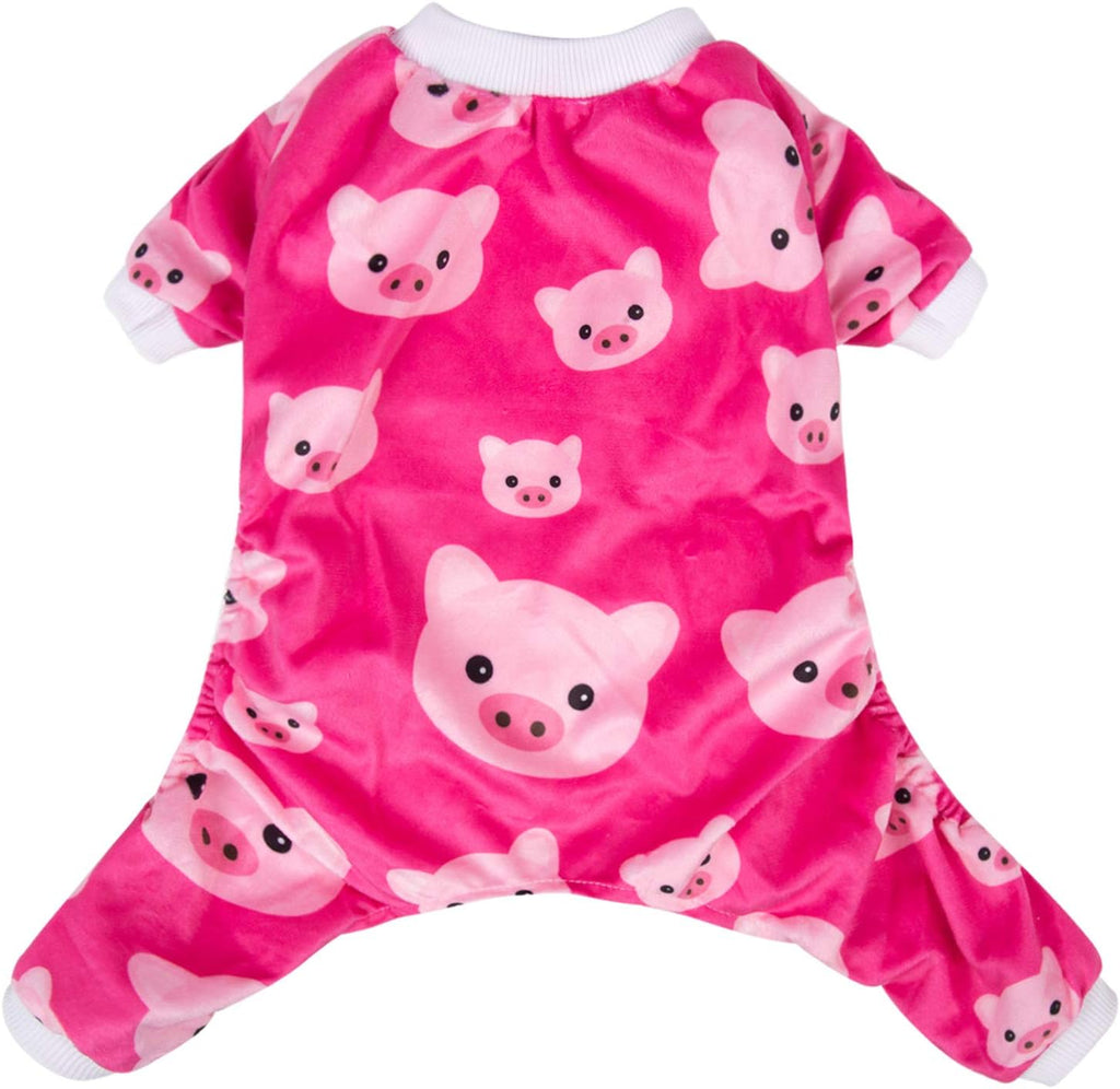 CuteBone Dog Halloween Pajamas Puppy Onesies Small Dogs Soft Pjs Coat Cat Apparel Comfy Pet Christmas Clothes Outfit Doggie Bodysuit P46XXL