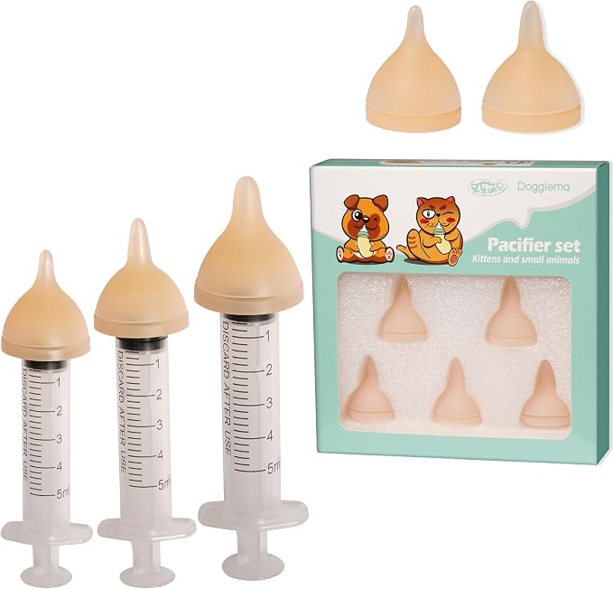 Doggiema Silicone Feeding Nipple and Syringes by Doggiema