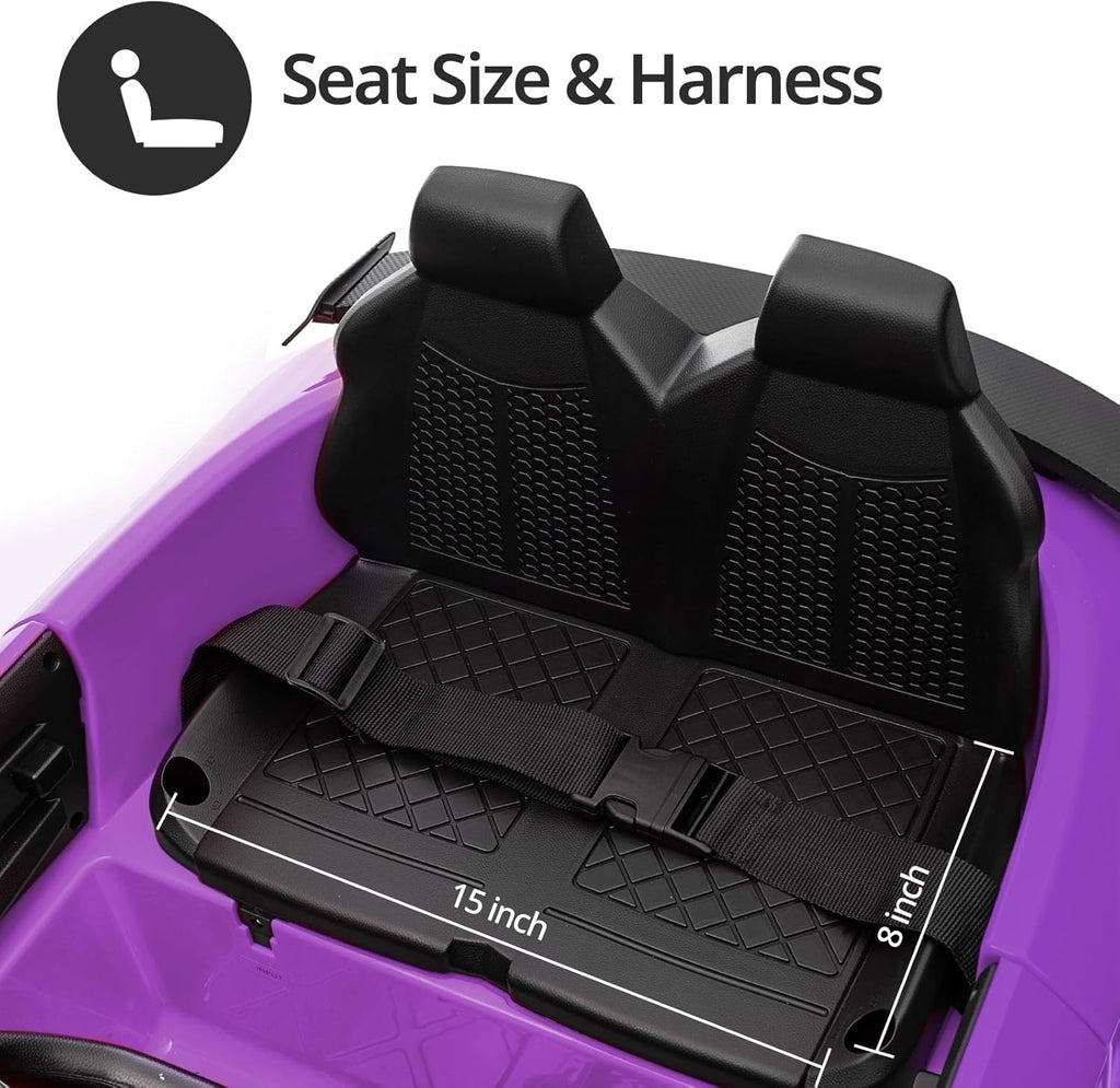Electric Car for Kids, Licensed Audi 6V Kids Ride on Car Toy for Toddlers with Remote - Purple