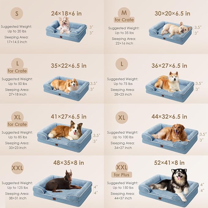 EHEYCIGA Orthopedic Dog Beds for Extra Large Dogs, Waterproof Memory Foam XXL - Image 2