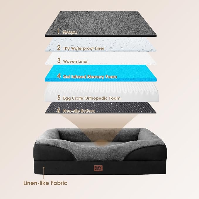 EHEYCIGA Orthopedic XXL Dog Bed - Image 2